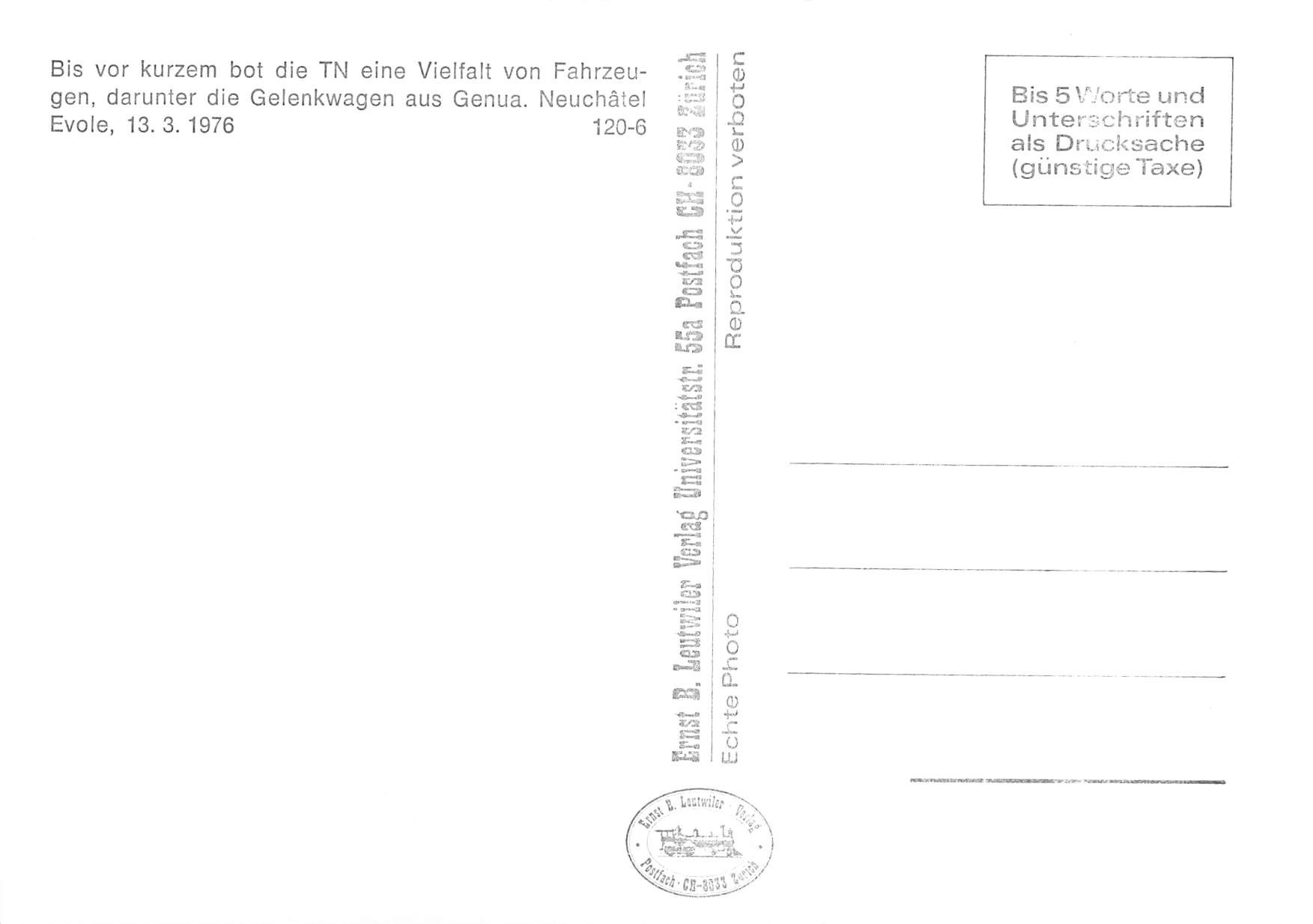 Cartes postales: TN Neuchatel Bahnhof Straßenbahn – D'occasion à Biasca par Blenio71 1
