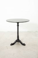 Neuer Garten- & Bistrotisch mit runder Granitplatte / 70 cm