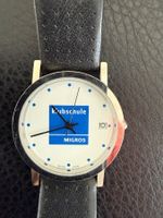 Klubschule Migros  Werbeuhr Uhr  Armbanduhr Swiss made