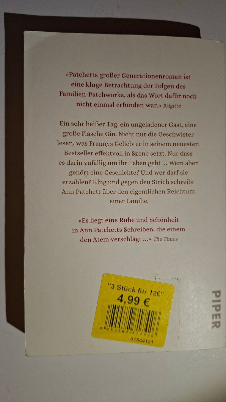 Bücher: Ann Patchett: Die Taufe – Gebraucht aus Dietikon von Buchantiqdietikon 1