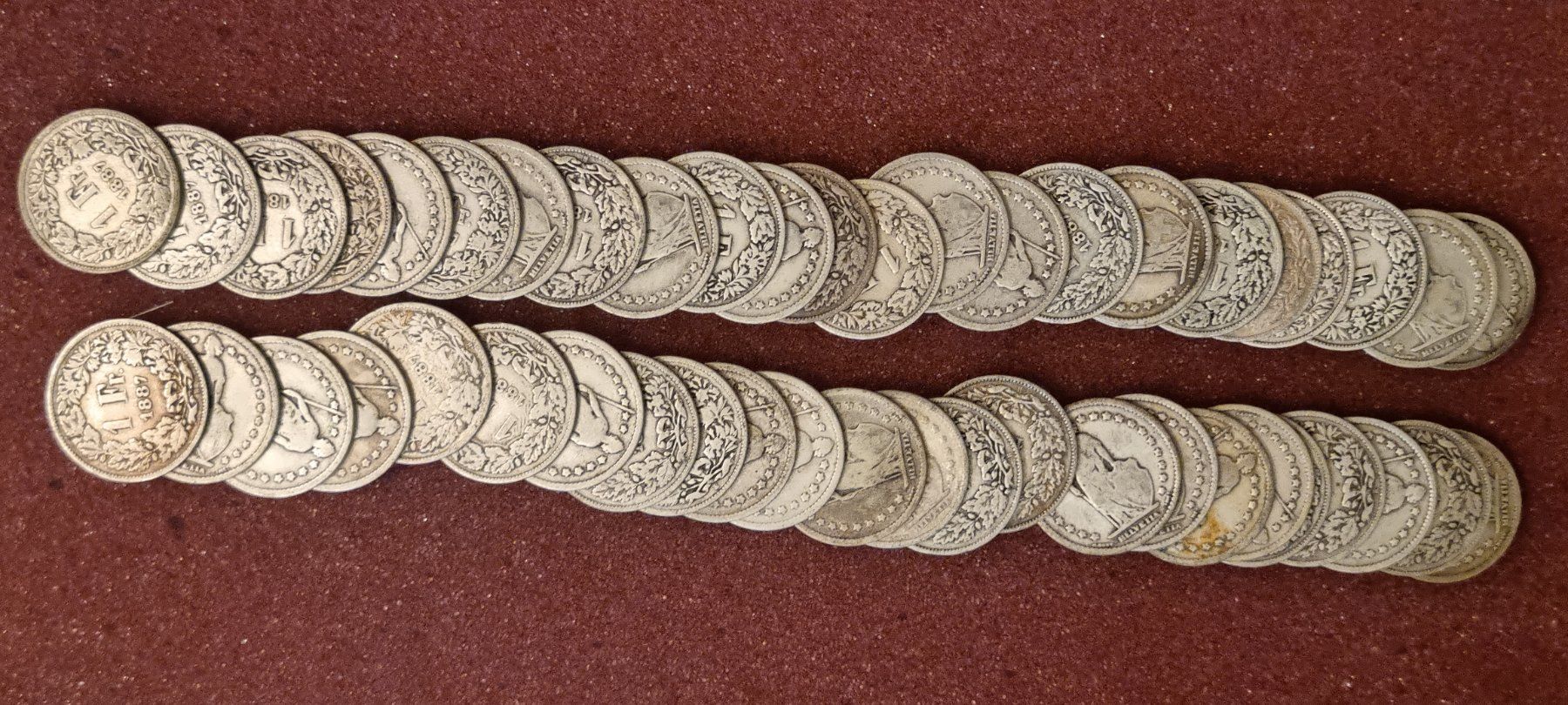 Tutti le monete: 1 FR 1887 Direkt Kaufen – Usato da Bure venduto da chap981