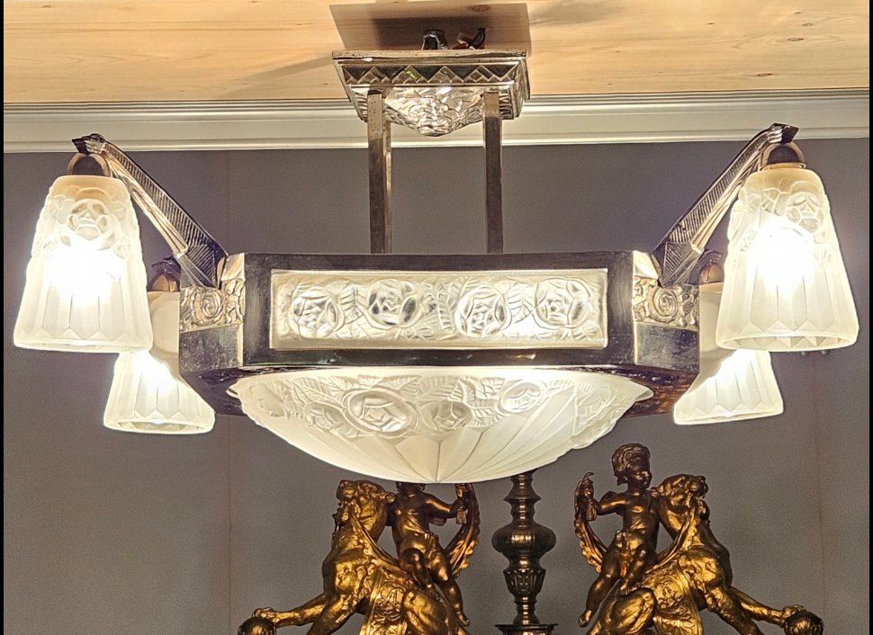 Kronleuchter & Deckenlampen: Degué Art Deco Kronleuchter – Gebraucht aus Kreuzlingen von Schomi5