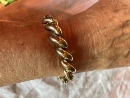 Vintage Armband Silber vergoldet mit Stempel WR