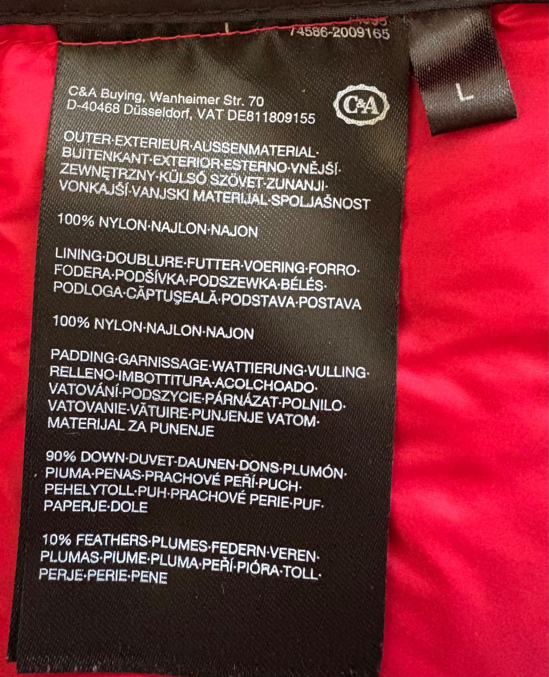 C&A Giacche: Herren Steppjacke Gr. L schwarz – Usato da Winterthur venduto da Teflonbrauer 2