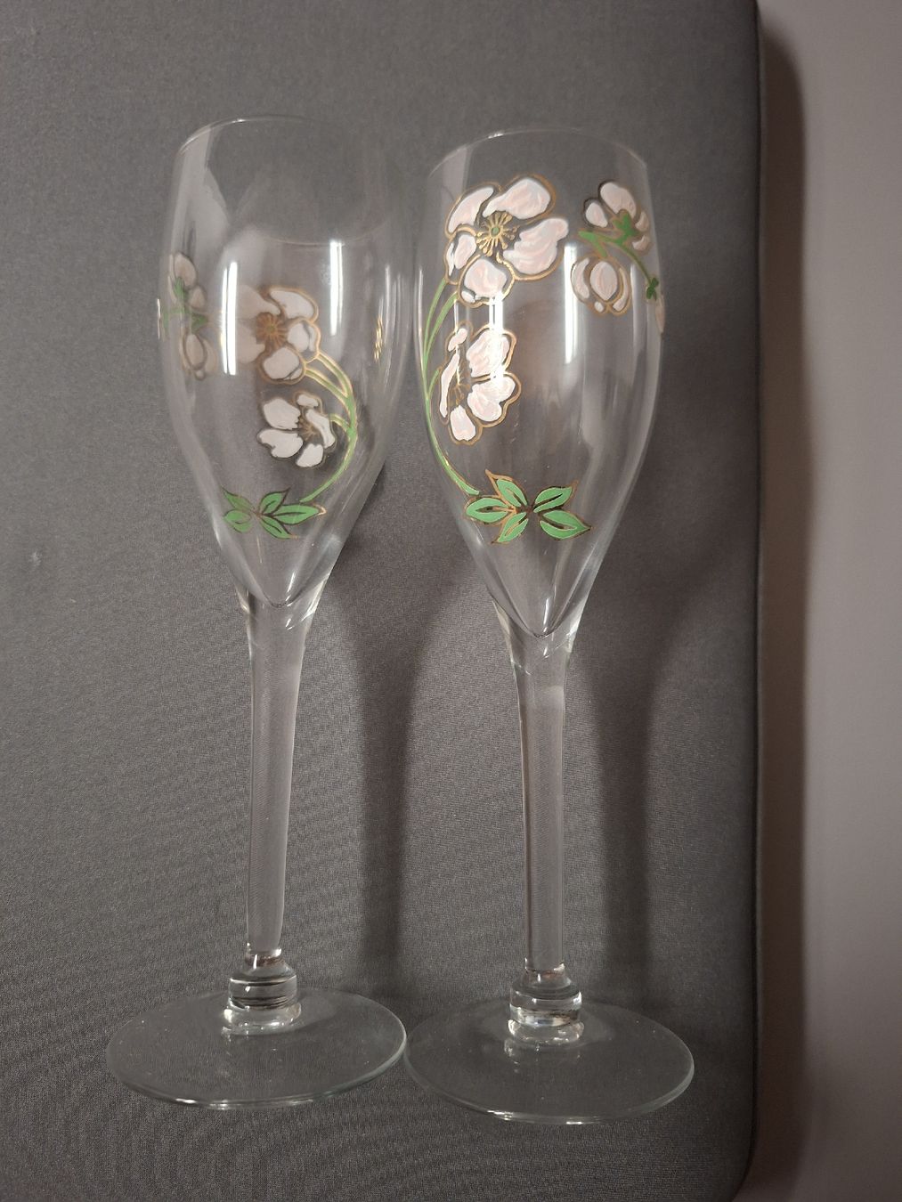 Bicchieri: Champagnergläser mit Blumenmuster 2er Set (perrier-jouët) – Usato da Watt venduto da MG_Products