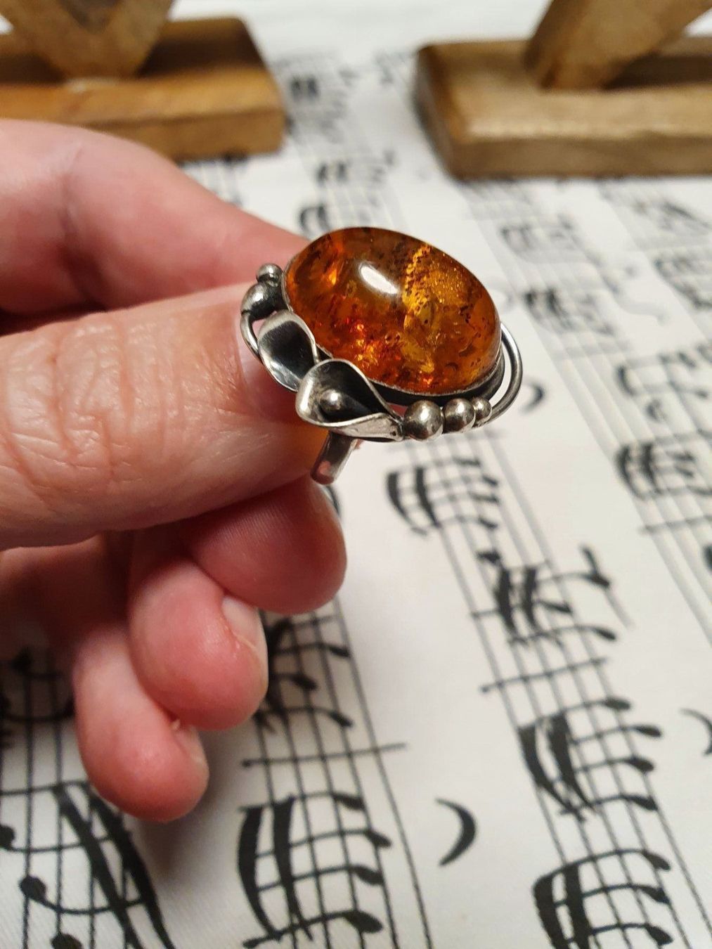 Anelli: Meister-Ring - Älterer Bernstein-Ring in – Usato da Wohlen AG venduto da palmsprings 5