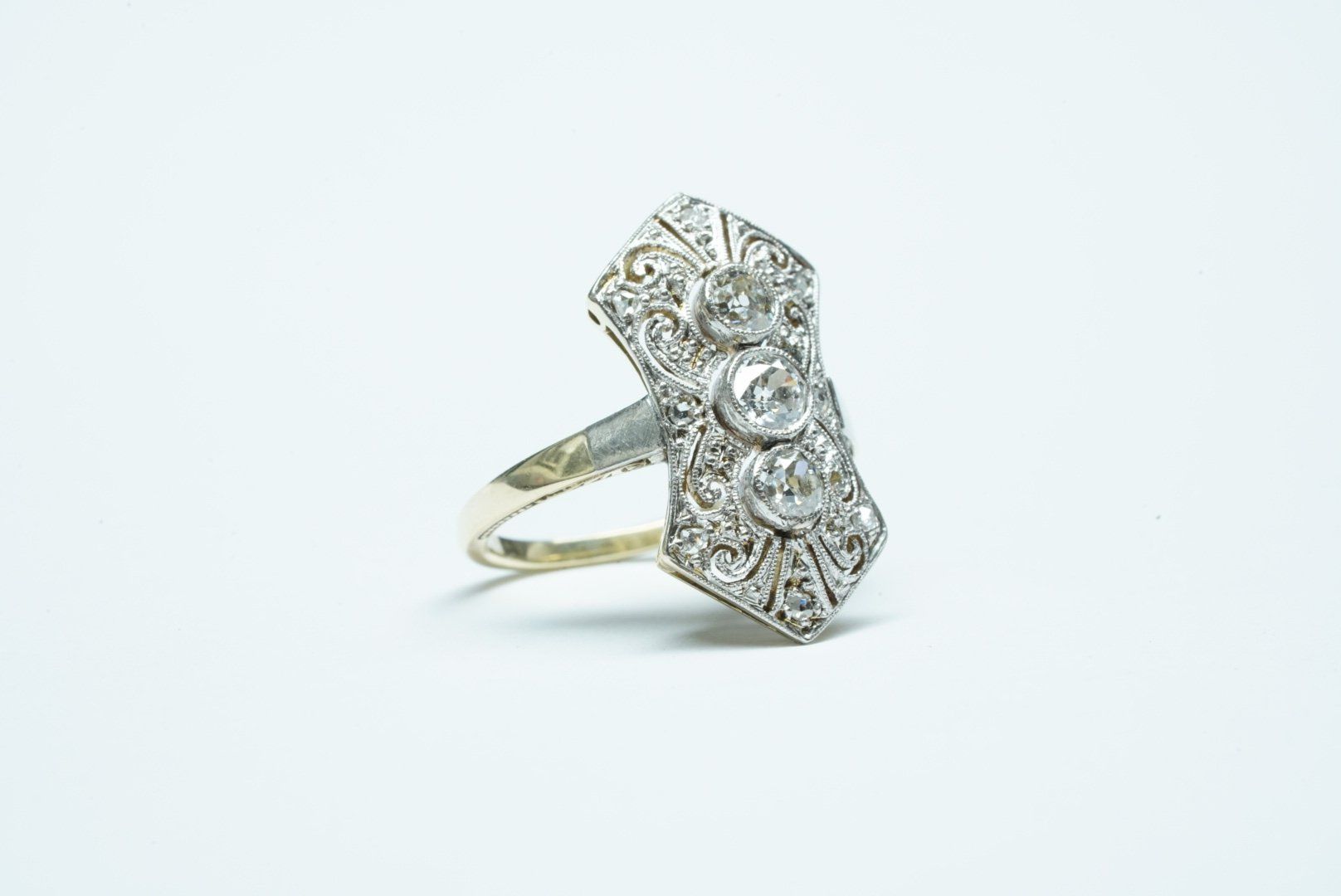 Anelli: Fingerring Antikschmuck Art Deco – Usato da Bülach venduto da Re-Jewelled 1