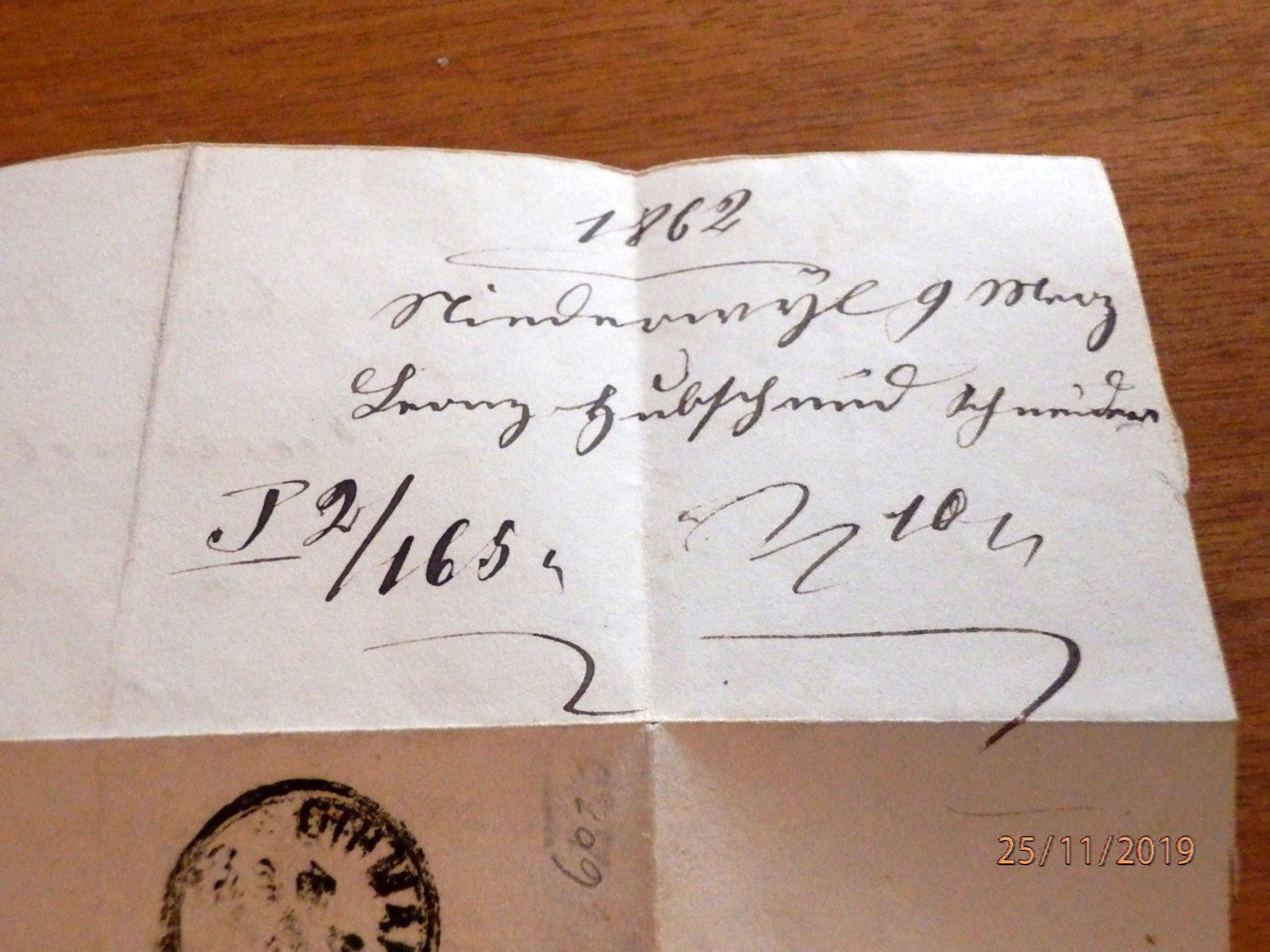 Tutti i francobolli: ZNr.22G, Brief m. Balkenstempel Dottikon – Usato da Ueberstorf venduto da dinbau 8