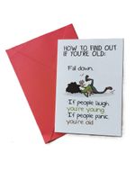 Geburtstagskarte inkl. Kuvert How to find out if you're old