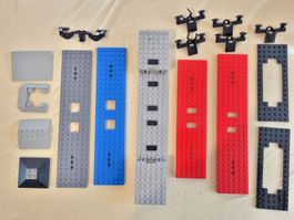 Lego eisenbahn : platen und puffer für zug und wagon...