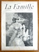 journal  La Famille, Paris - 02.07.1905 vintage collage