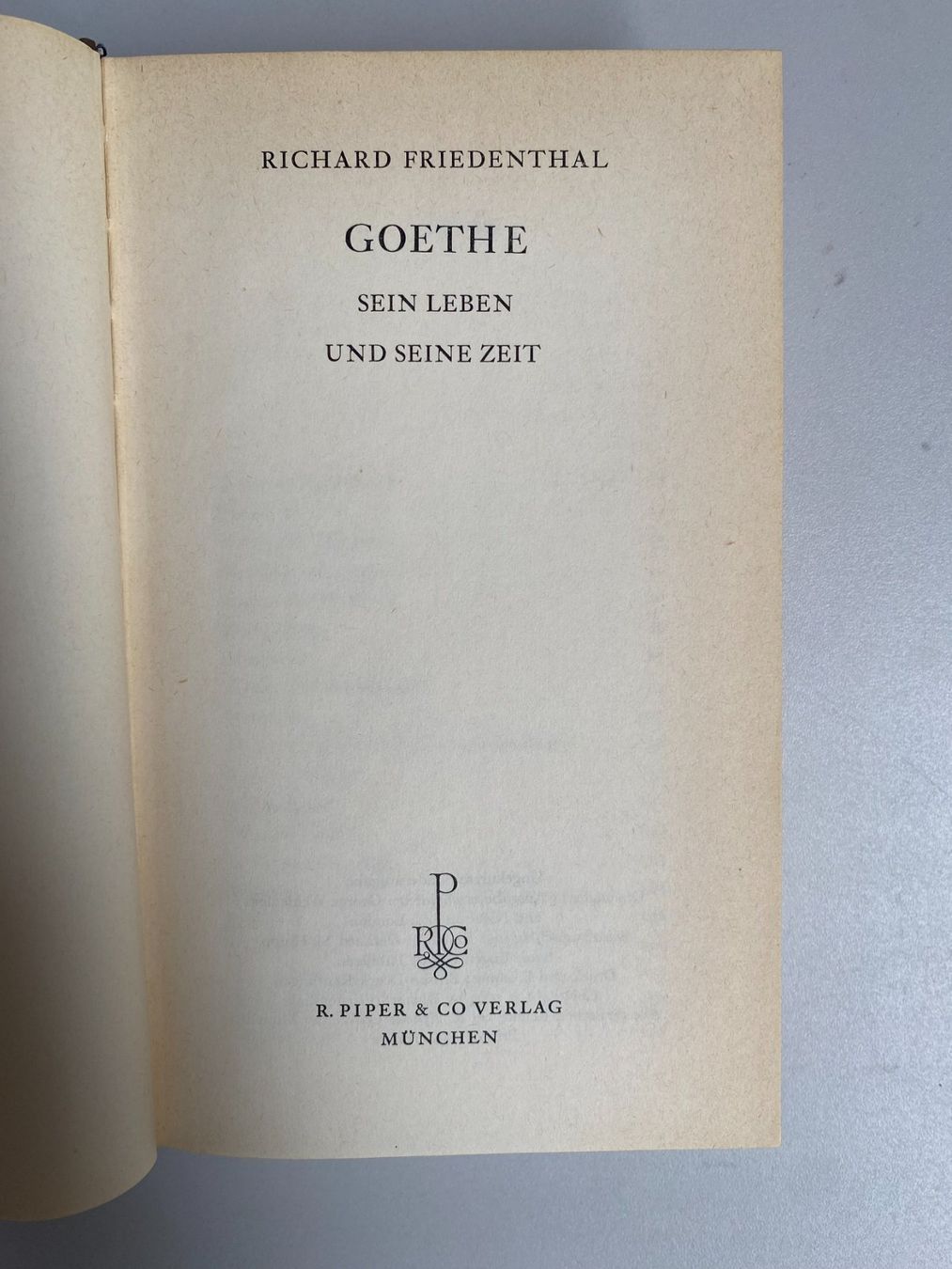 Libri: Goethe: Sein Leben und seine Zeit – Usato da Starrkirch-Wil venduto da UB007 1