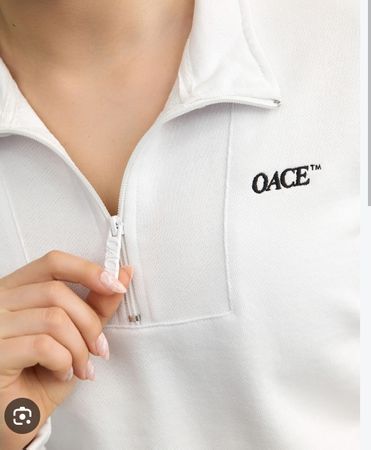 Oace Appearance Shaded Halfzip Pullover weiss, Grösse S, neu