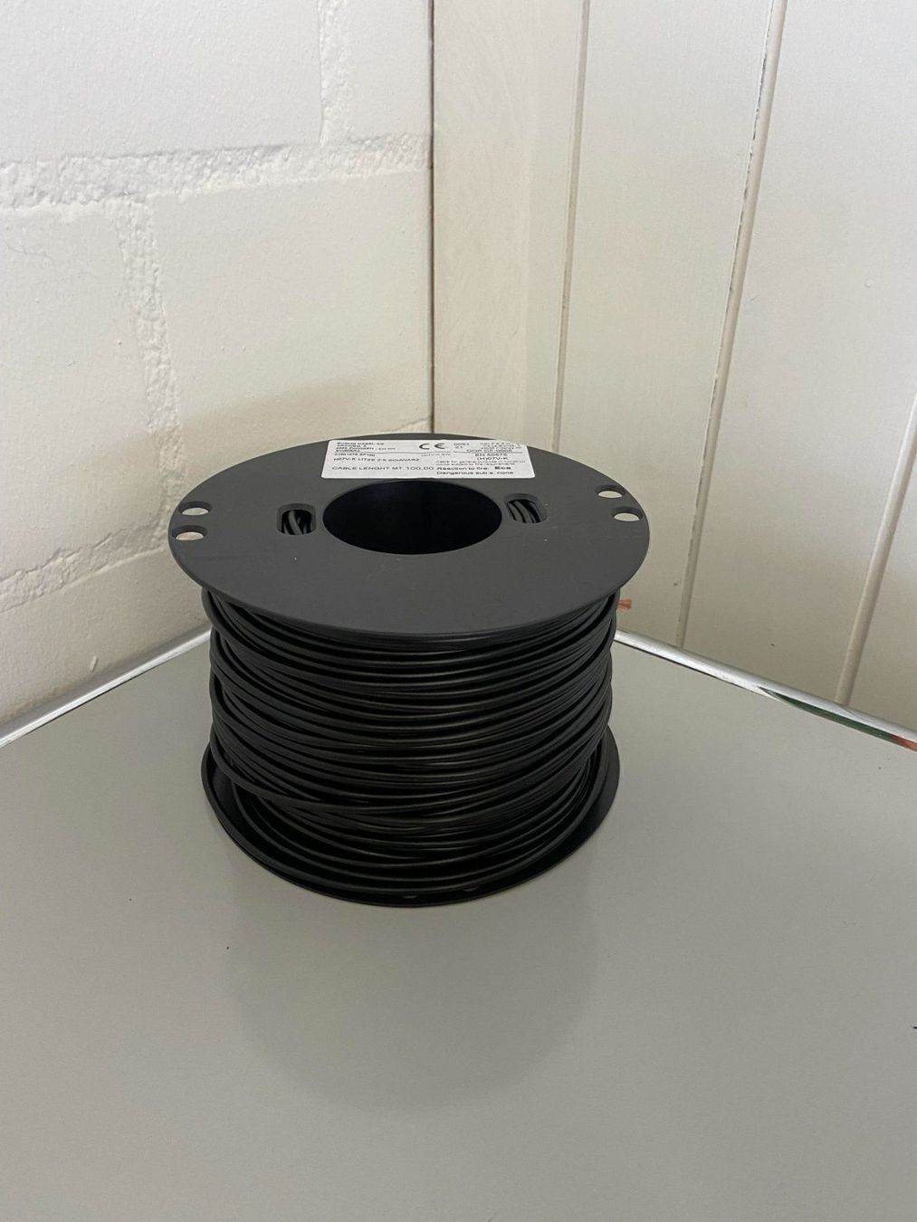 Cavi: Litze H07V-K 2,5mm2 schwarz flex. 100m – Nuovo e nell'imballaggio originale da Zwingen venduto da boehm-kabel 3