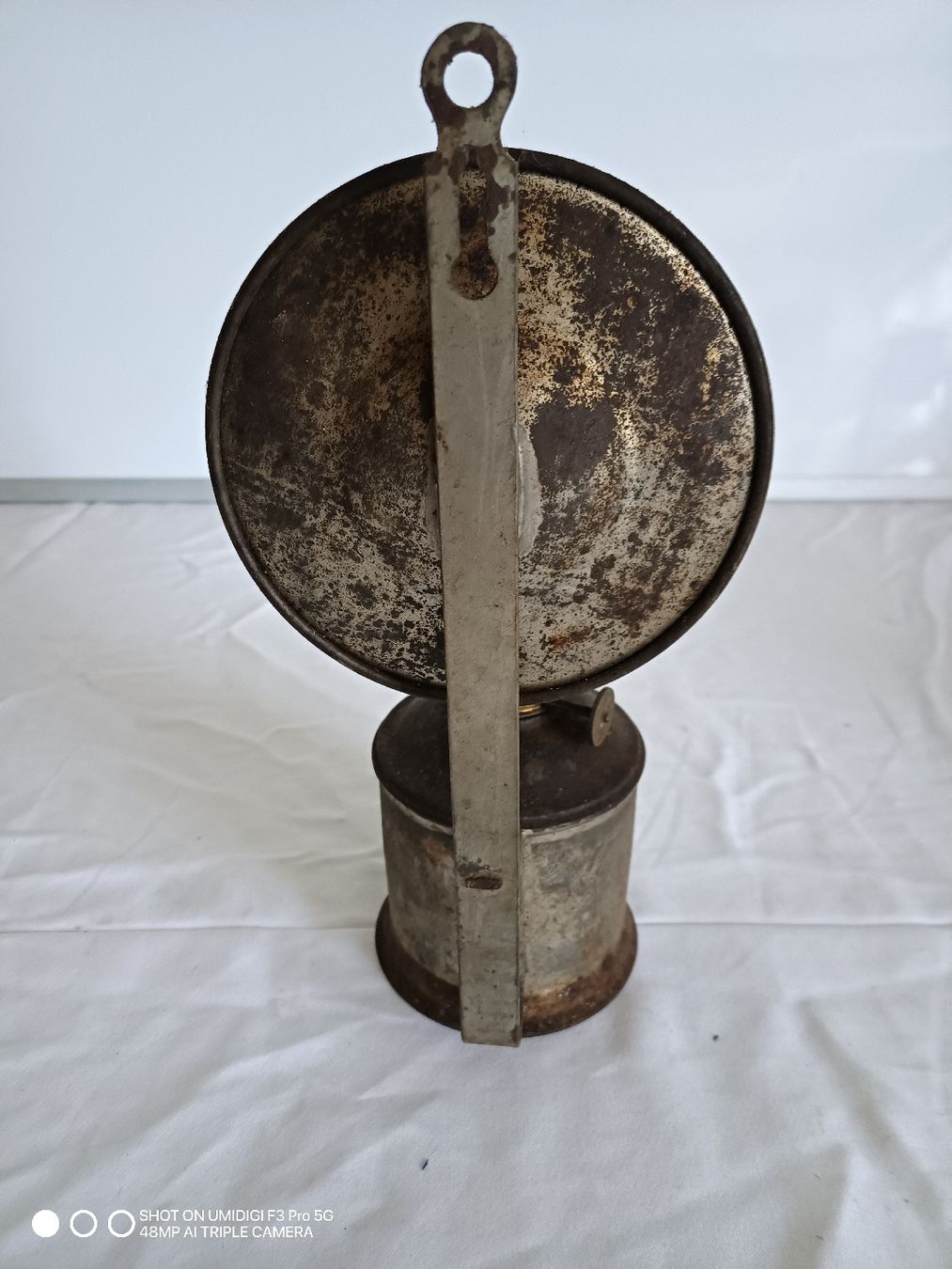 Lampade: Alte Öllampe mit Reflektor, Metall, gebraucht – Usato da Aarwangen venduto da to-hirschi 4