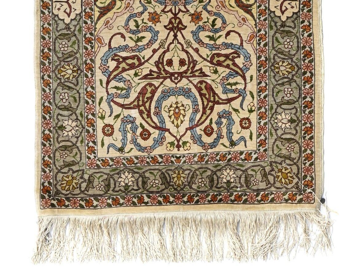 Tappeti: Hereke signed silk carpet, Turkey, 20th c – Usato da Apples venduto da the_7jtf 2