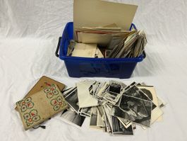 Konvolut alte Fotoabzuege und Briefe Konvolut Vintage