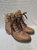 Remonte Leder Stiefeletten Gr.39, rehbraun, gefüttert
