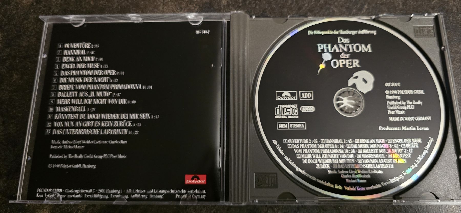 CDs: CD Das Phantom der Oper Hamburger Aufführung Polydor – Gebraucht aus Emmen von Kusi90 1