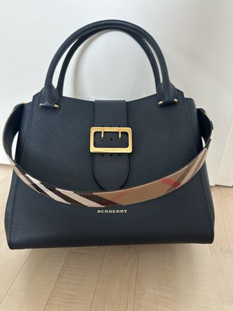 Burberry Blue Leather Medium Buckle Tote-NEU-TRAUM MODELLE