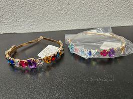 Neu - Haarreif Chunky Gem 2 Stk