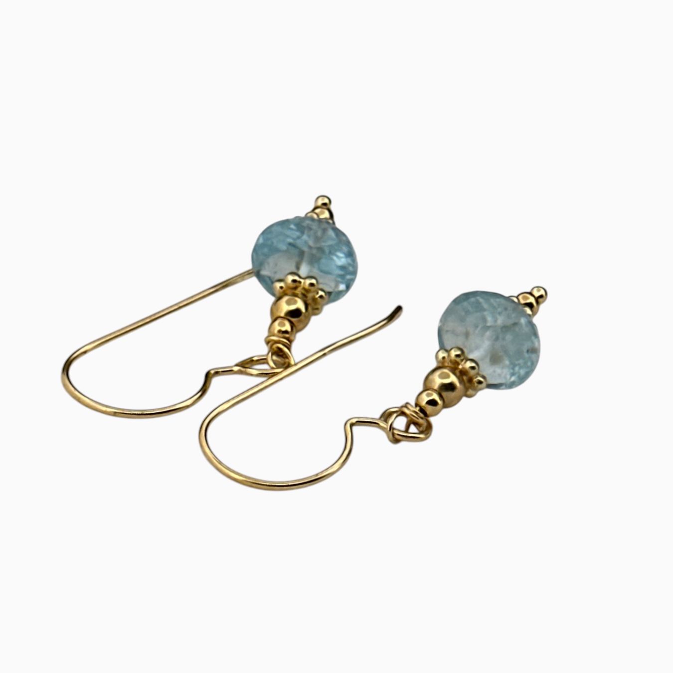 Olga Ribler Ohrringe & -stecker: Silberohrringe mit Aquamarin, vergoldet – Neu (gemäss Beschreibung) aus Luzern von MonikaS03 3