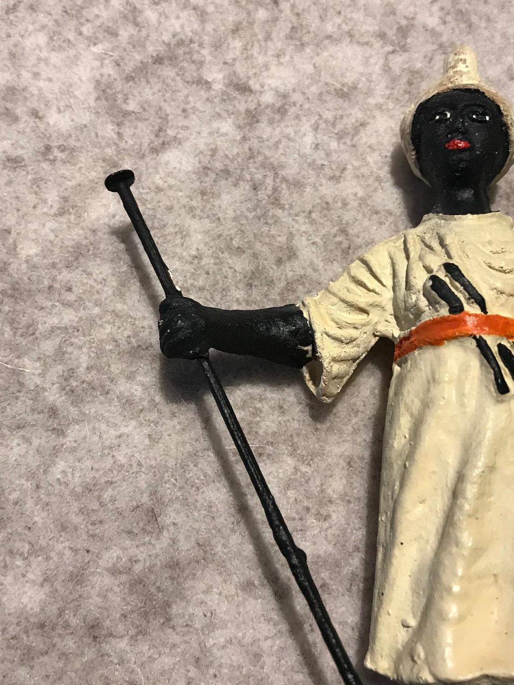 Figuren: Krippenfigur, Elastolin, Kamelführer / Beduine – Gebraucht aus Niederurnen von Guste 1