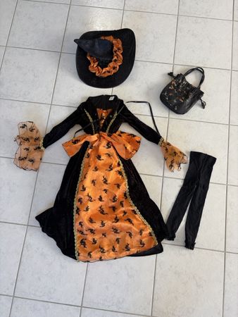 Halloween Kostüm Hexe Gr 128