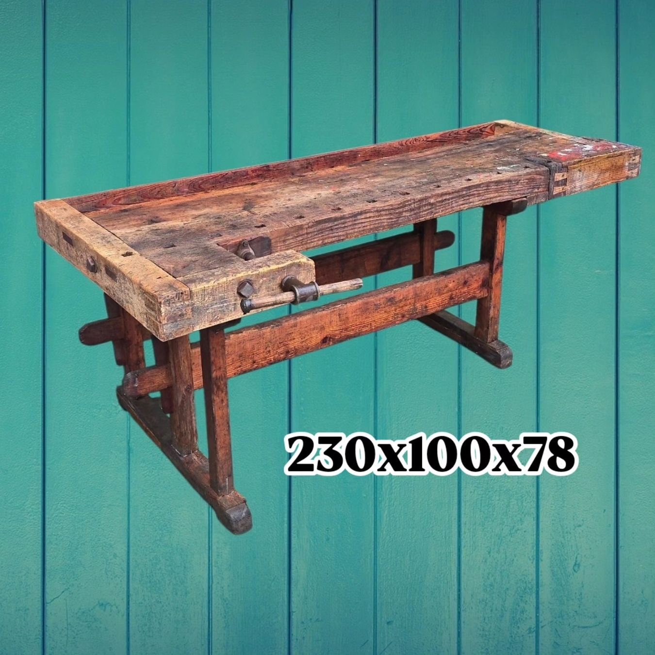 Banchi da lavoro: Alte Werkbank, Loft Style, 230cm lang – Usato da Oberaach venduto da Wicktrade 1