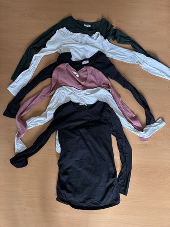 6 Langarm Schwangerschafts Shirts
