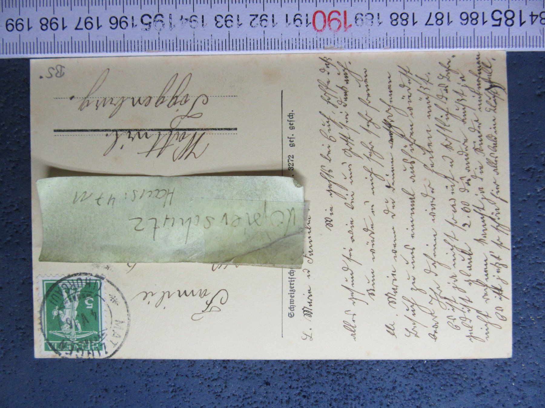 Cartoline postali: BASEL PANORAMA GEGEN OSTEN 1916 AK BS – Usato da Ettingen venduto da Hausi4711 1