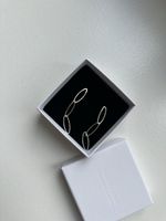 Beautiful silver long earrings