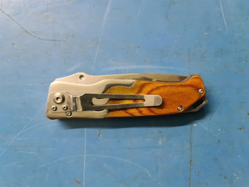 Posate: schönes edles Messer Holzgriff brau – Nuovo e nell'imballaggio originale da Necker venduto da liq24 3