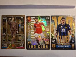Match Attax Fussballkarten 100 Club.