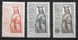 Liechtenstein Serie 273-275 * Madonnen 16.12.1954