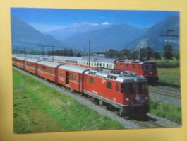Intercity Rätia und Regionalzug Rhätische Bahn in Zizers
