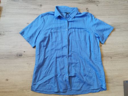 Sommerliche Damenbluse 60% Leinen