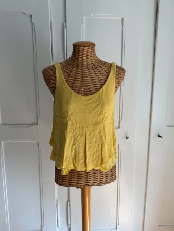 ZARA - Top gelb locker M