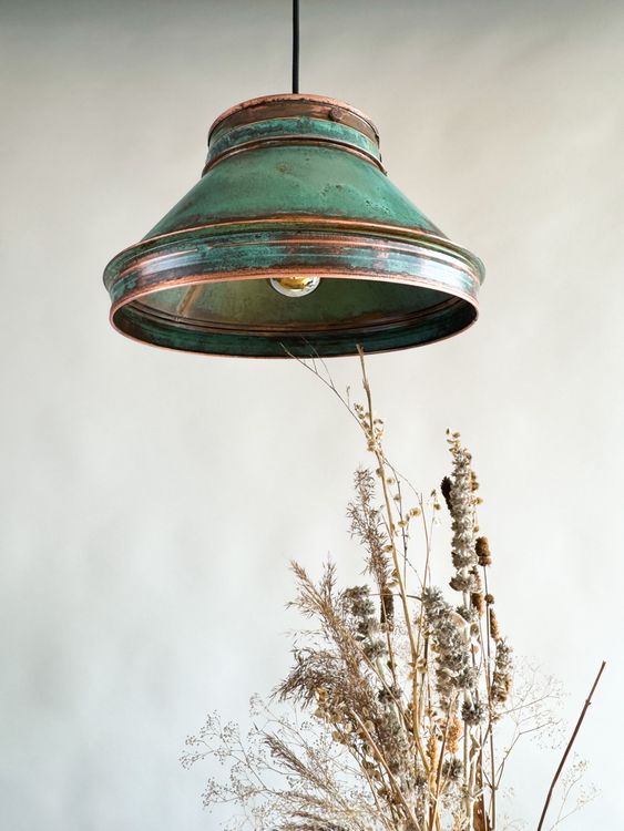 XiChiu Kupfer-Palmenring - Handgefertigter Spiralring Für Meditation