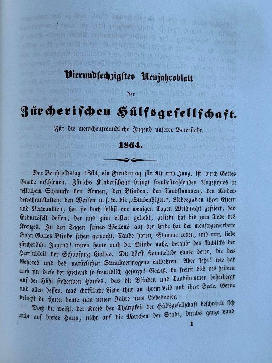 Bücher: Stich von Freienstein 1864. Hülfsgesellschaft – Gebraucht aus Adliswil von buch_und_kunst 2