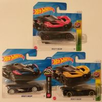 Hot Wheels 3x Bugatti Bolide Set