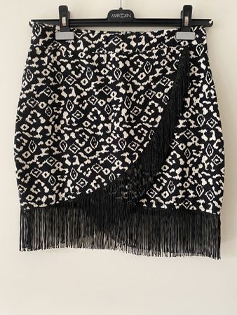 Rock mit Fransen Zara S