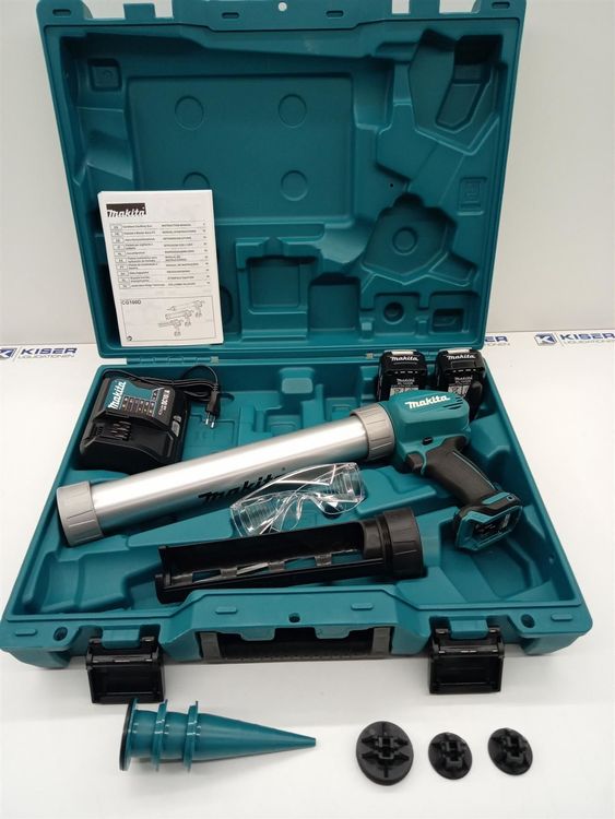 Akku-Kartuschenpistole Mit 27 Zubehörteilen – 6 Geschwindigkeiten, 1100 Lbs Druckkraft, LED-Licht | Kompatibel Mit Makita 18V