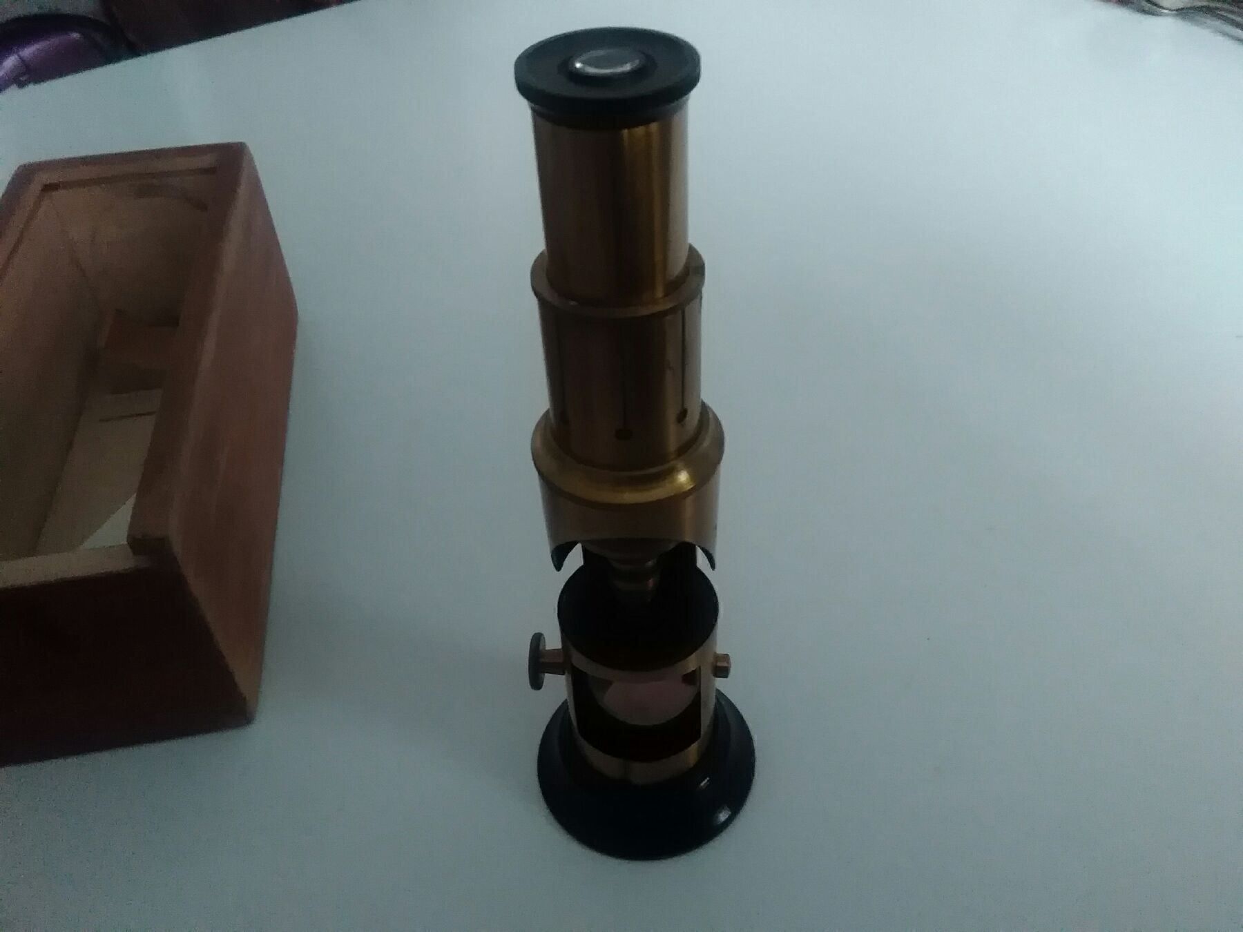 Microscopi: Trommel-Mikroskop, Messing – Usato da Neuenhof venduto da elRey123 2