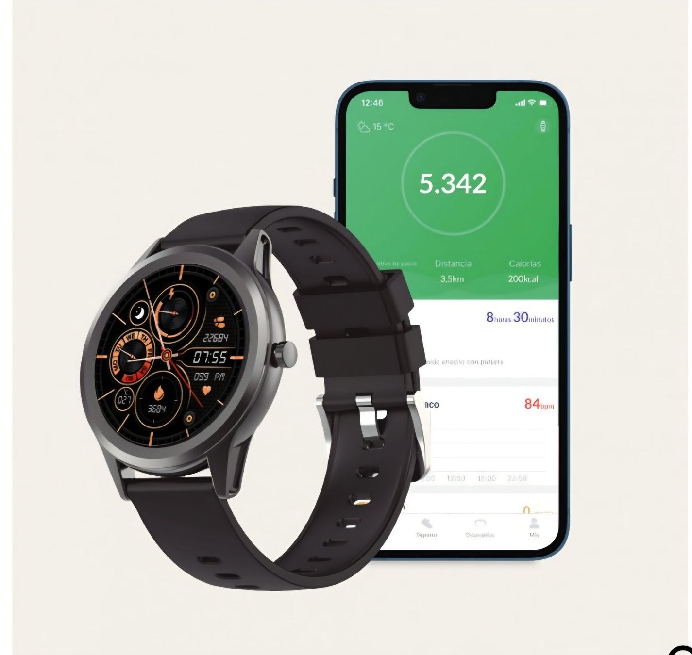 Smartwatch: 2x Ksix Globe Smartwatches – D'occasion à Bassersdorf par TheBrake 5