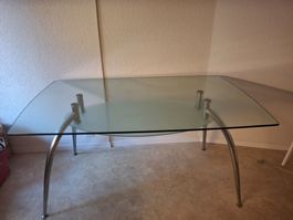 Glastisch 150x90x74,5cm