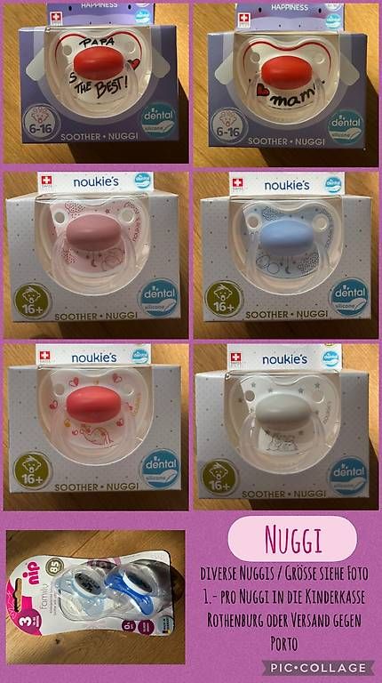 Bibi Succhiotti & catenelle porta ciuccio: Nuggi Schnuller Bibi & Nuk - 1.- pro Nuggi – Usato da Rothenburg venduto da mti_m6yj