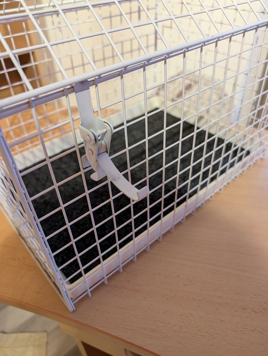 Liege- & Schlafplätze: Katzentransportbox Metall Weiss – Gebraucht aus Bözen von Maerchenprinz 3