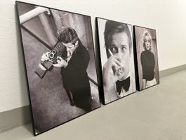 Bilder Set James Dean Alain Delon Marilyn Monroe 3 stk