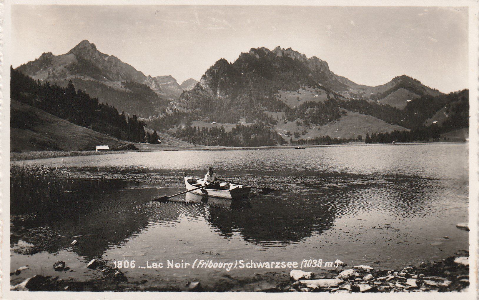 Cartoline postali: AK Schwarzsee - gel. 5.8.1946 – Usato da Fribourg venduto da schnalla92